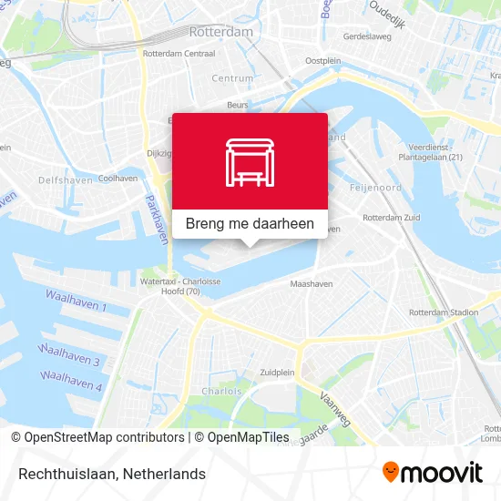 Rechthuislaan kaart