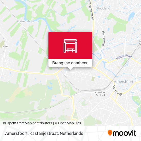Amersfoort, Kastanjestraat kaart