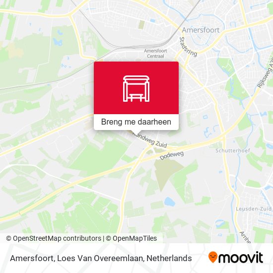 Amersfoort, Loes Van Overeemlaan kaart