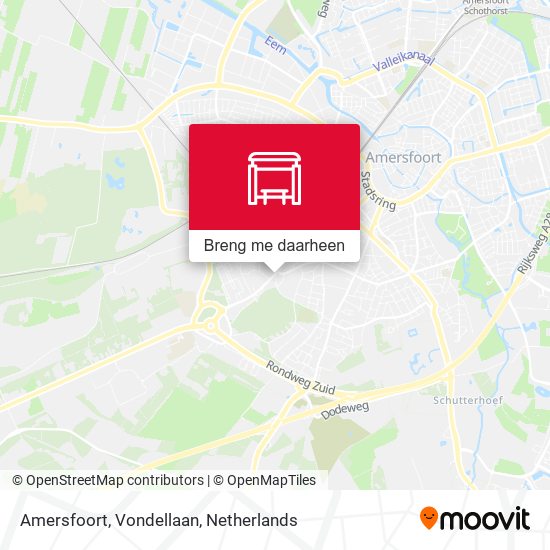 Amersfoort, Vondellaan kaart