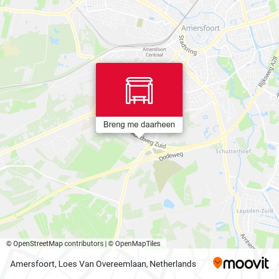 Amersfoort, Loes Van Overeemlaan kaart