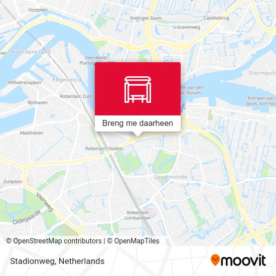Stadionweg kaart