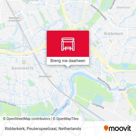 Ridderkerk, Peuterspeelzaal kaart