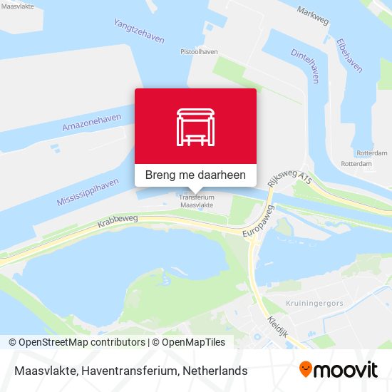 Maasvlakte, Haventransferium kaart