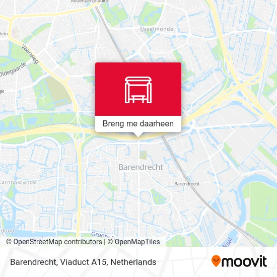 Barendrecht, Viaduct A15 kaart