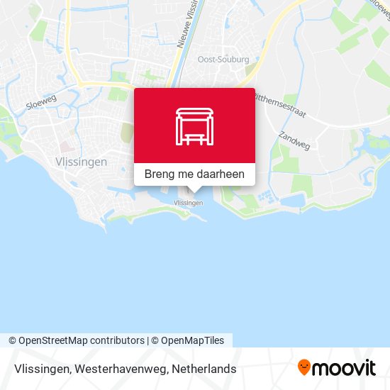 Vlissingen, Westerhavenweg kaart