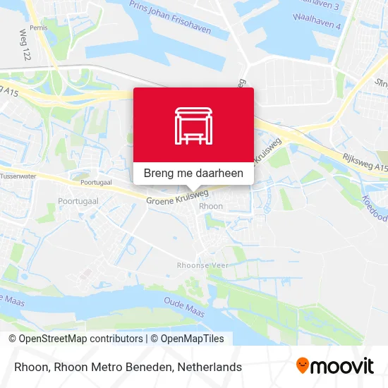 Rhoon, Rhoon Metro Beneden kaart
