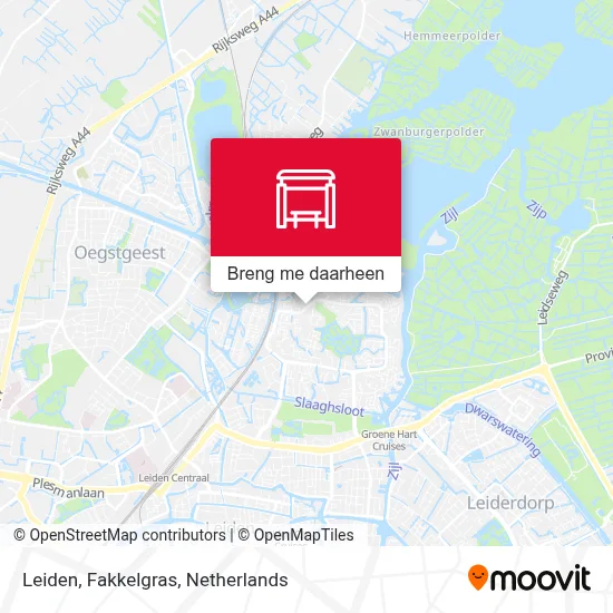 Leiden, Fakkelgras kaart