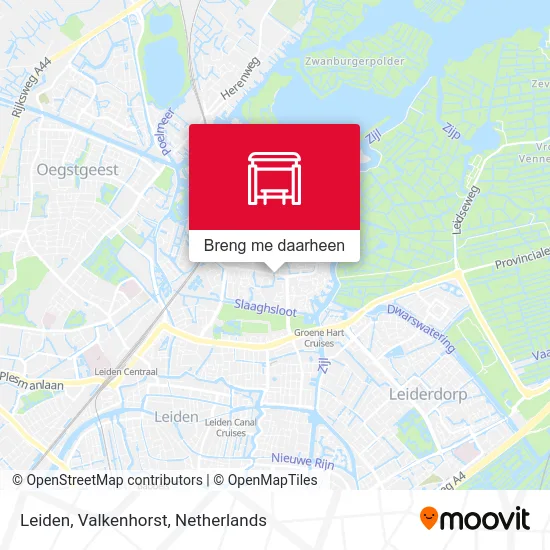 Leiden, Valkenhorst kaart