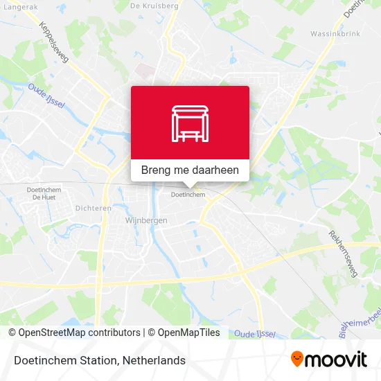 Doetinchem Station kaart