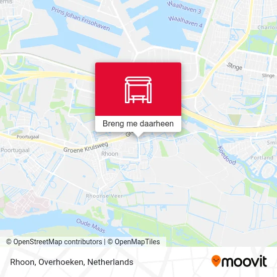 Rhoon, Overhoeken kaart