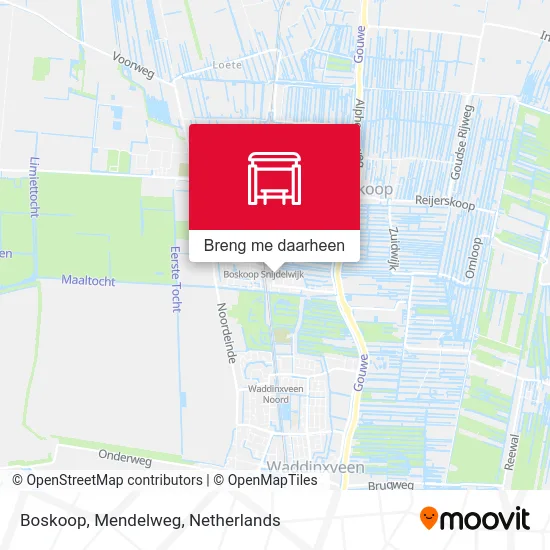 Boskoop, Mendelweg kaart
