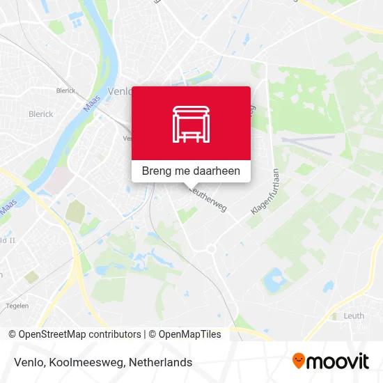 Venlo, Koolmeesweg kaart