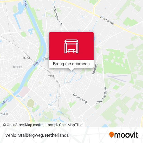 Venlo, Stalbergweg kaart