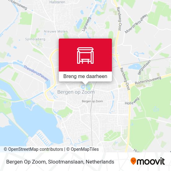 Bergen Op Zoom, Slootmanslaan kaart