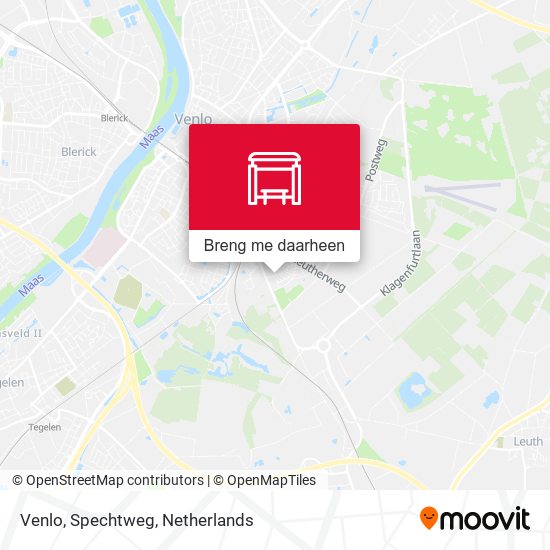 Venlo, Spechtweg kaart