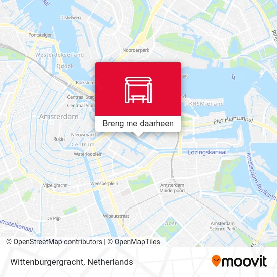 Wittenburgergracht kaart