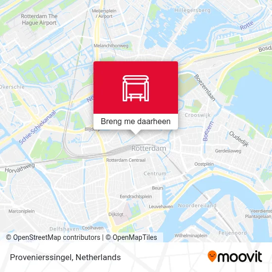 Provenierssingel kaart