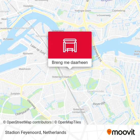 Stadion Feyenoord kaart