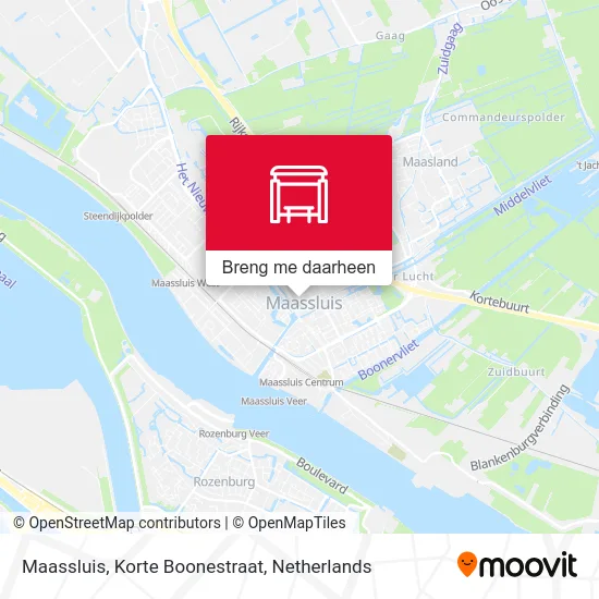 Maassluis, Korte Boonestraat kaart