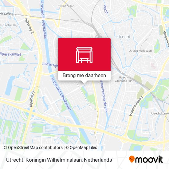 Utrecht, Koningin Wilhelminalaan kaart