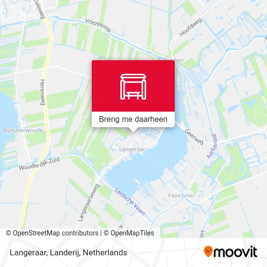 Langeraar, Landerij kaart