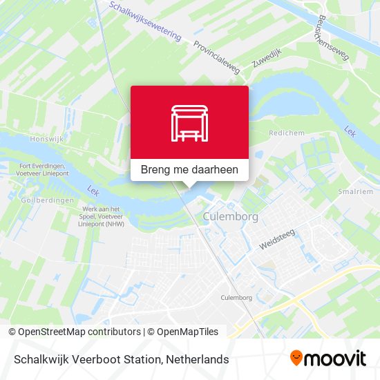 Schalkwijk Veerboot Station kaart