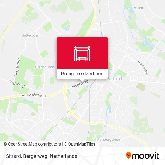 Sittard, Bergerweg kaart