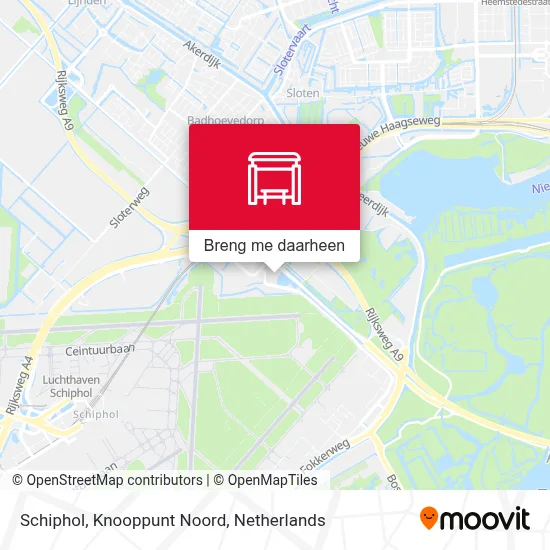 Schiphol, Knooppunt Noord kaart