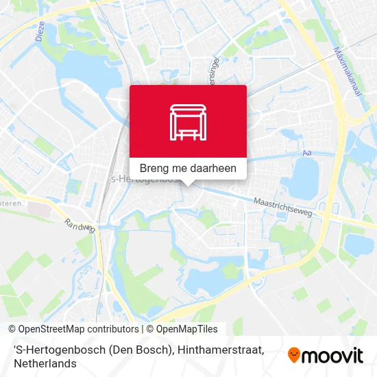 'S-Hertogenbosch (Den Bosch), Hinthamerstraat kaart