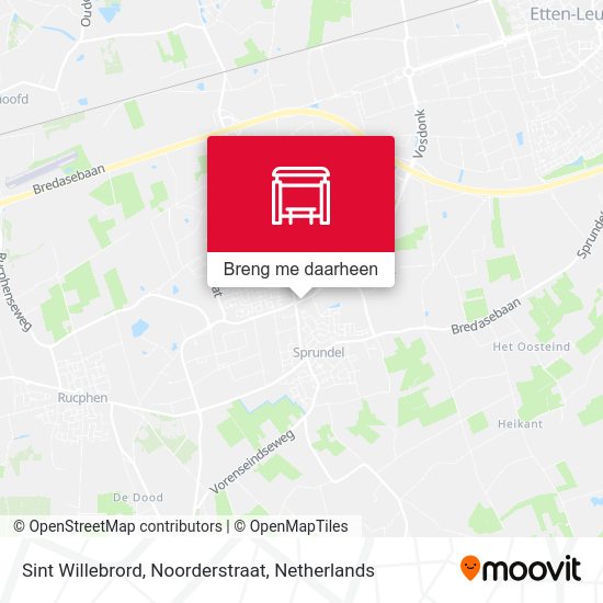 Sint Willebrord, Noorderstraat kaart