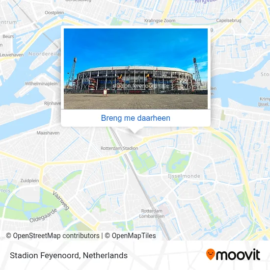 Stadion Feyenoord kaart