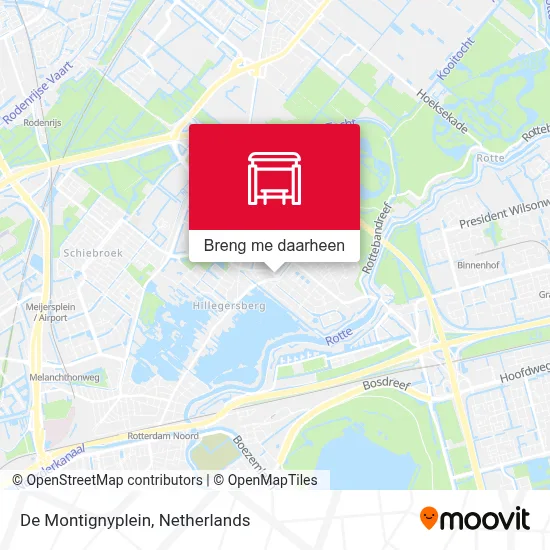 De Montignyplein kaart