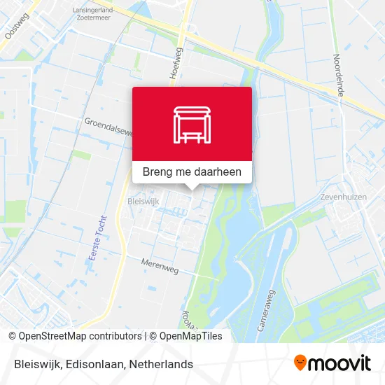 Bleiswijk, Edisonlaan kaart