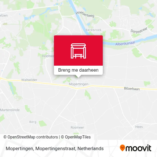Mopertingen, Mopertingenstraat kaart