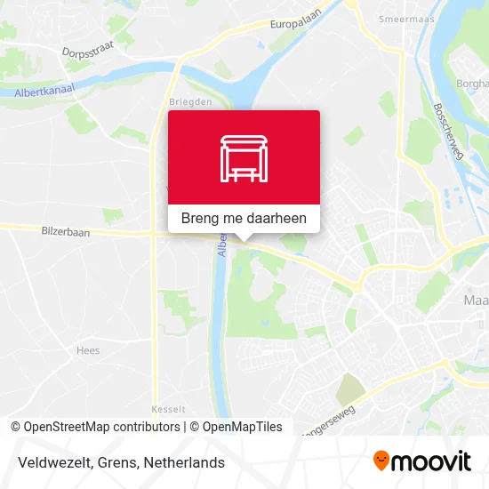 Veldwezelt, Grens kaart