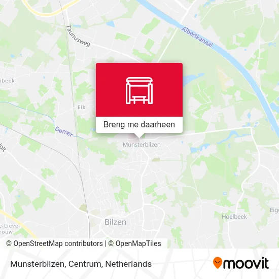 Munsterbilzen, Centrum kaart