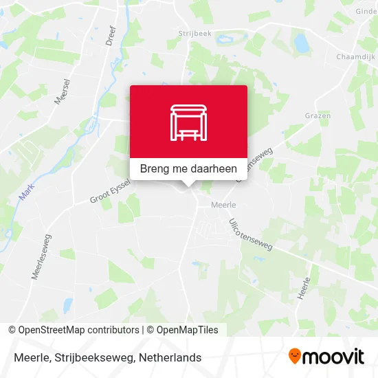Meerle, Strijbeekseweg kaart