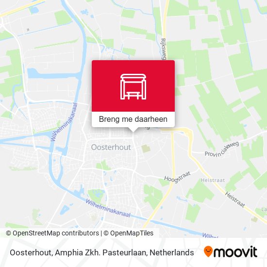 Oosterhout, Amphia Zkh. Pasteurlaan kaart