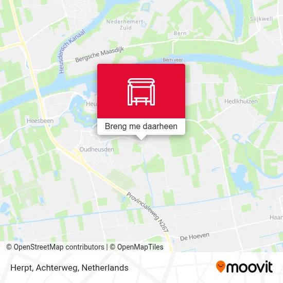 Herpt, Achterweg kaart