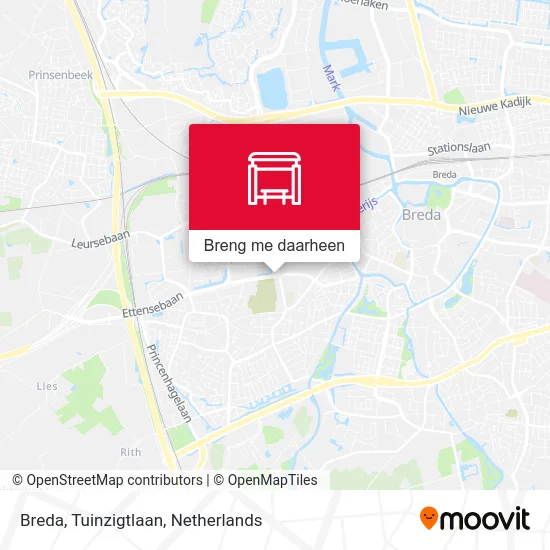 Breda, Tuinzigtlaan kaart