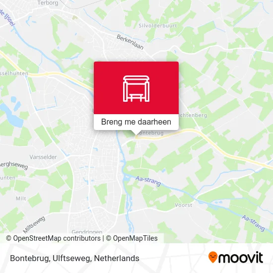 Bontebrug, Ulftseweg kaart