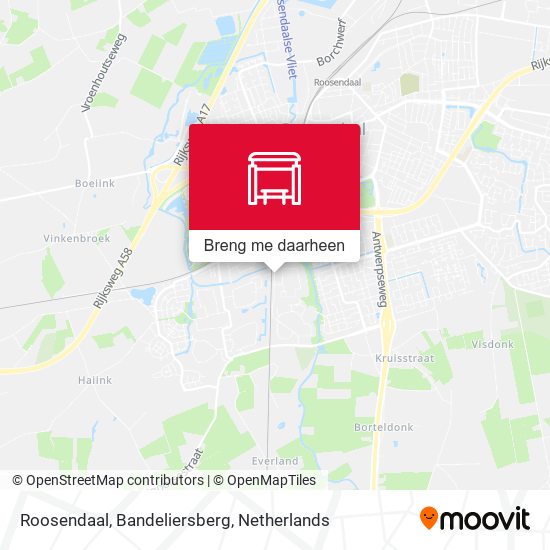 Roosendaal, Bandeliersberg kaart