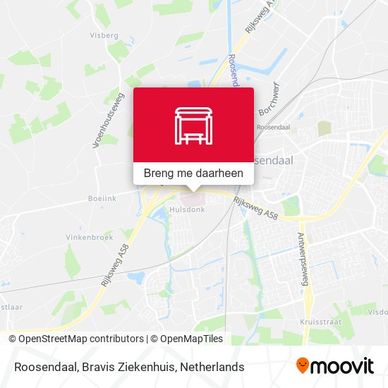 Roosendaal, Bravis Ziekenhuis kaart