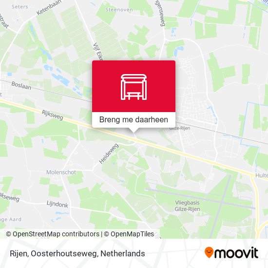 Rijen, Oosterhoutseweg kaart