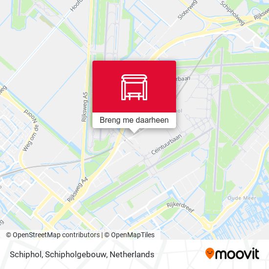 Schiphol, Schipholgebouw kaart