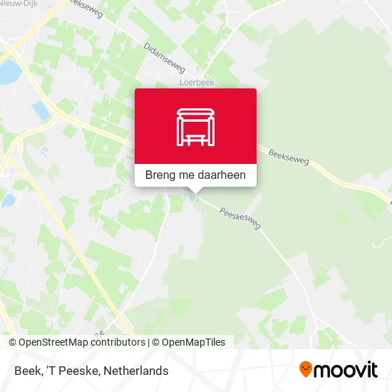 Beek, 'T Peeske kaart