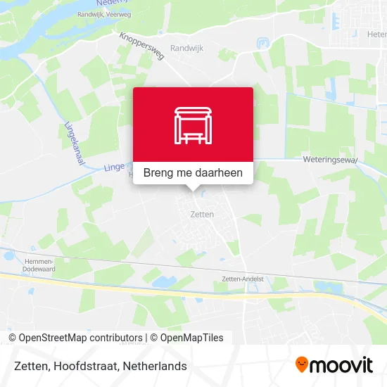 Zetten, Hoofdstraat kaart