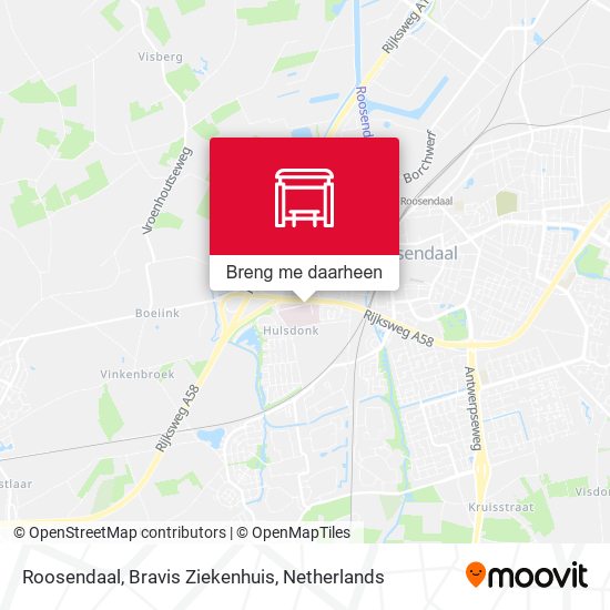 Roosendaal, Bravis Ziekenhuis kaart