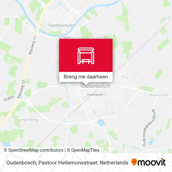 Oudenbosch, Pastoor Hellemonsstraat kaart